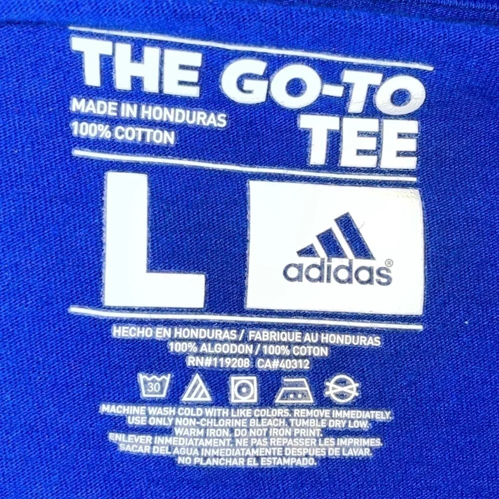 Adidas Tee Shirt The Go-To Tee Short Sleeve Saint Louis Missouri Big Logo Top L